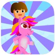 Dora Riding Pony Escape Jungle